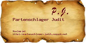 Partenschlager Judit névjegykártya